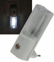LED Nachtlicht mit Tag/Nacht-Sensor 230V, mit weißen LEDs, nur 1W
